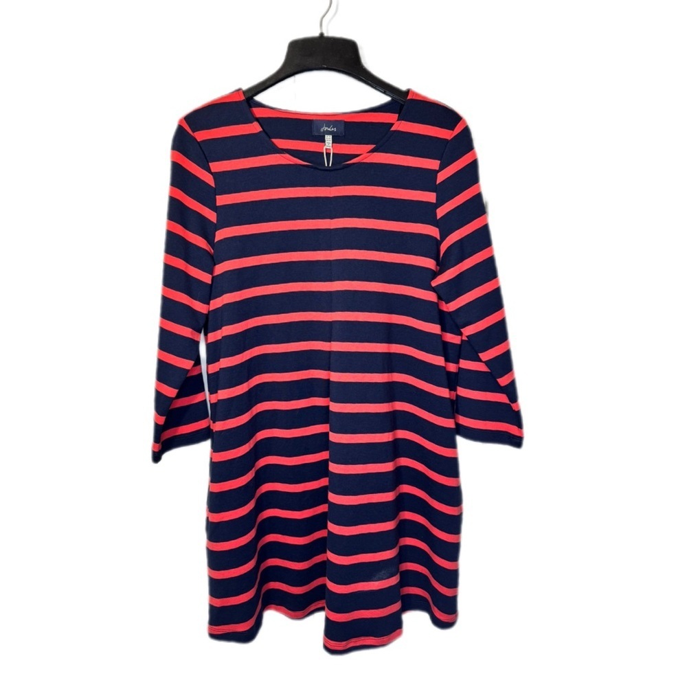 Joules Navy/Red Striped Tunic with Pockets